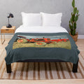 Nuffield 10/60 tractor-inspired plush blanket