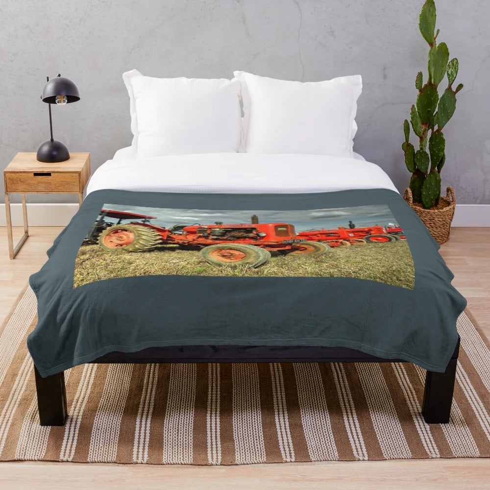 Nuffield 10/60 tractor-inspired plush blanket