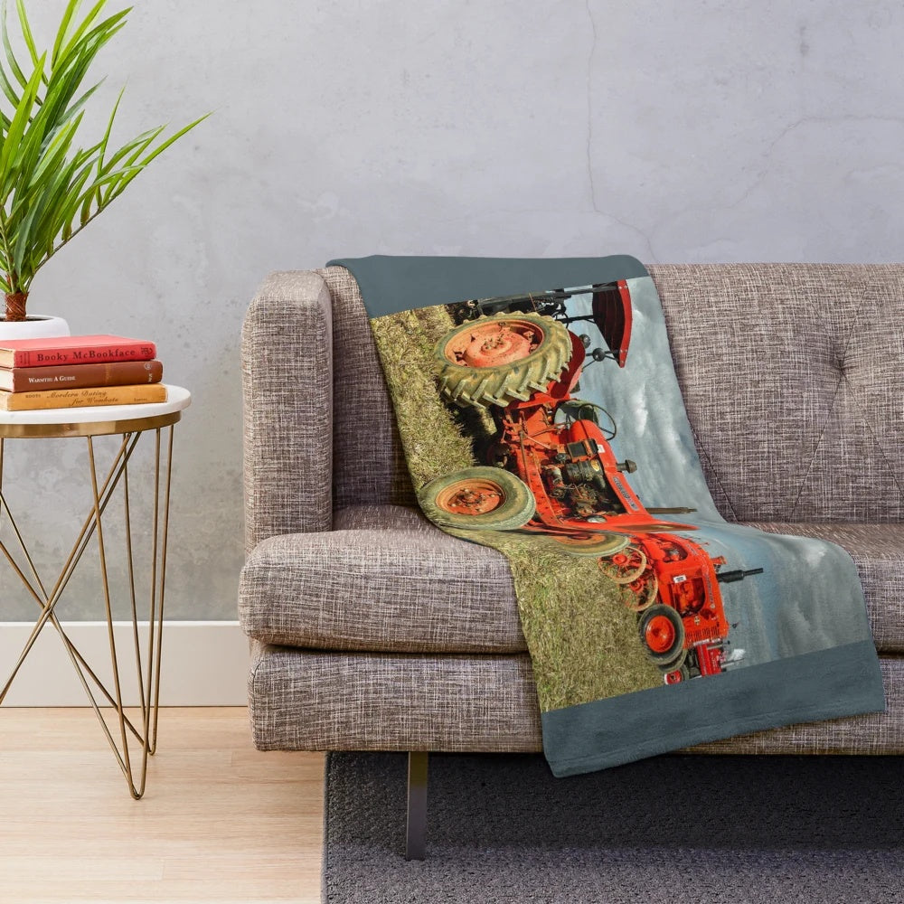 Nuffield 10/60 tractor-inspired plush blanket