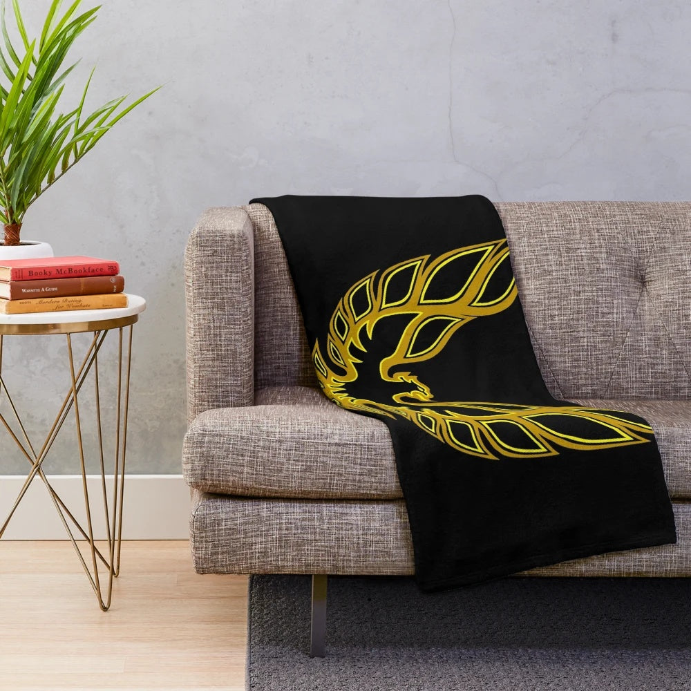 Pontiac Firebird Trans Am plush blanket featuring retro muscle car design