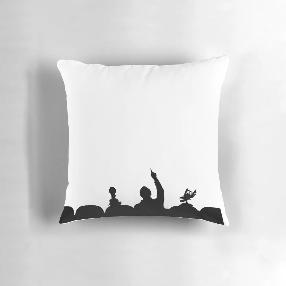Mystery Science Theater 3000 Pillow featuring iconic characters Tom Servo and Crow