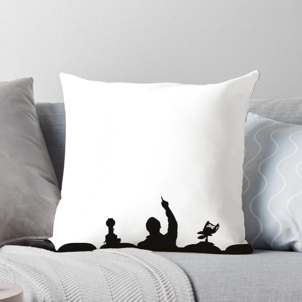 Mystery Science Theater 3000 Pillow featuring iconic characters Tom Servo and Crow