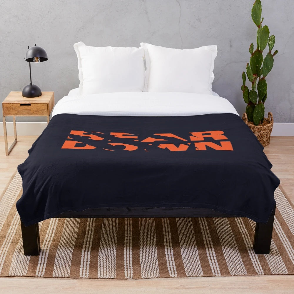 Chicago Bears Claw Tear Plush Blanket