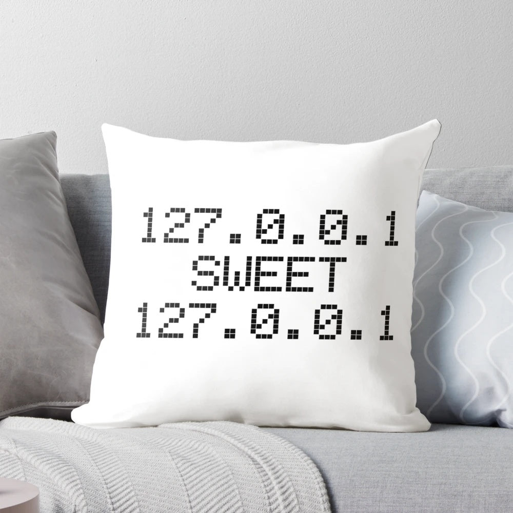 Computer Geek Pillow with Funny, Sarcastic Graphic