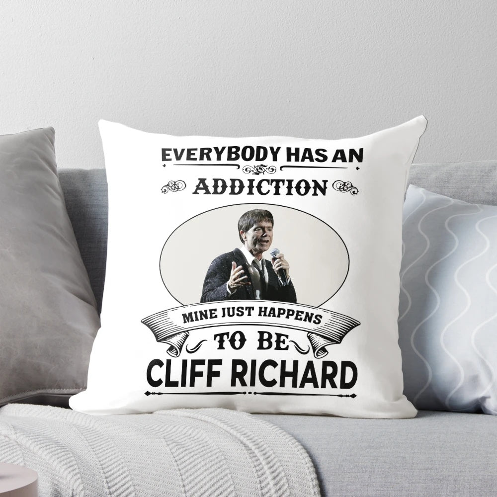 Cliff Richard Pillow featuring the iconic British comedy star