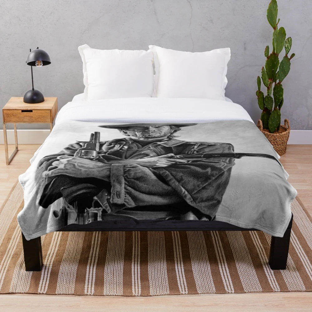 Clint Eastwood inspired Outlaw Josey Wales plush blanket