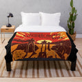 Clint Eastwood themed plush blanket inspired by the classic western movie "The Good, The Bad and The Ugly