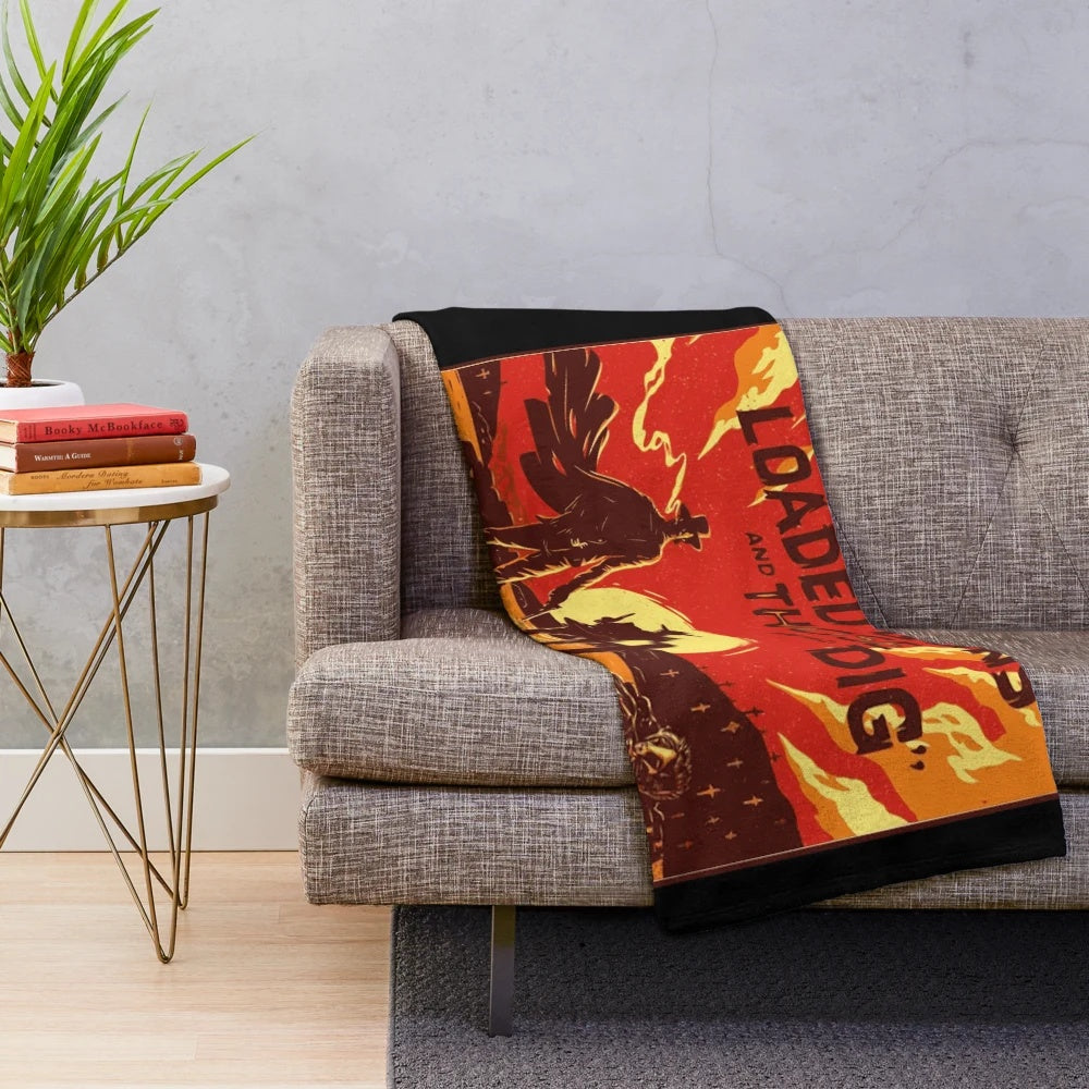 Clint Eastwood themed plush blanket inspired by the classic western movie "The Good, The Bad and The Ugly