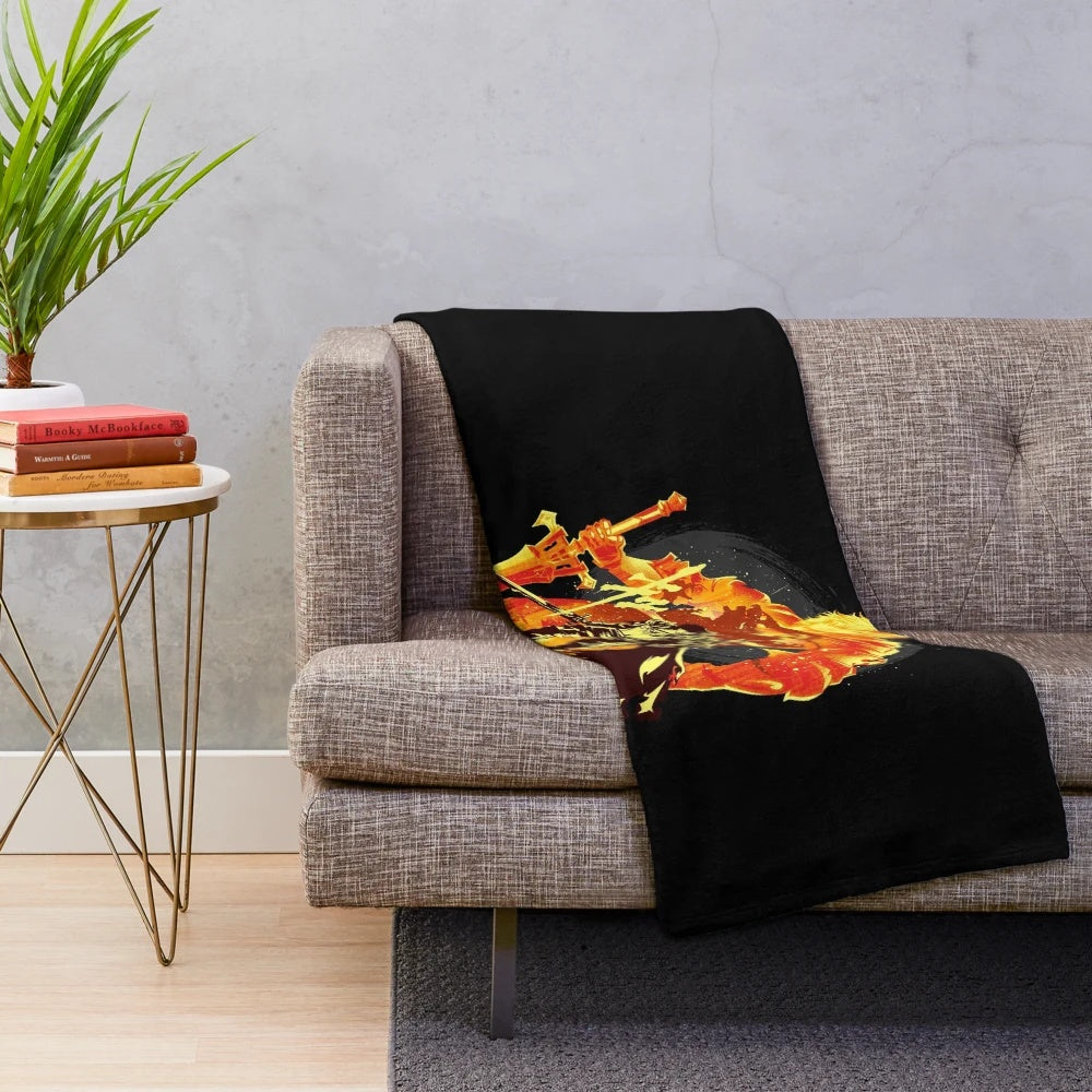Clive Rosfield plush blanket with Final Fantasy XVI inspired design
