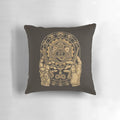 Clockwork-inspired D20 dice pillow for tabletop RPG fans