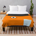 Clockwork Orange-themed plush blanket featuring the iconic imagery from the classic novel and movie