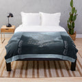 Clouds inspired plush blanket with NF music theme