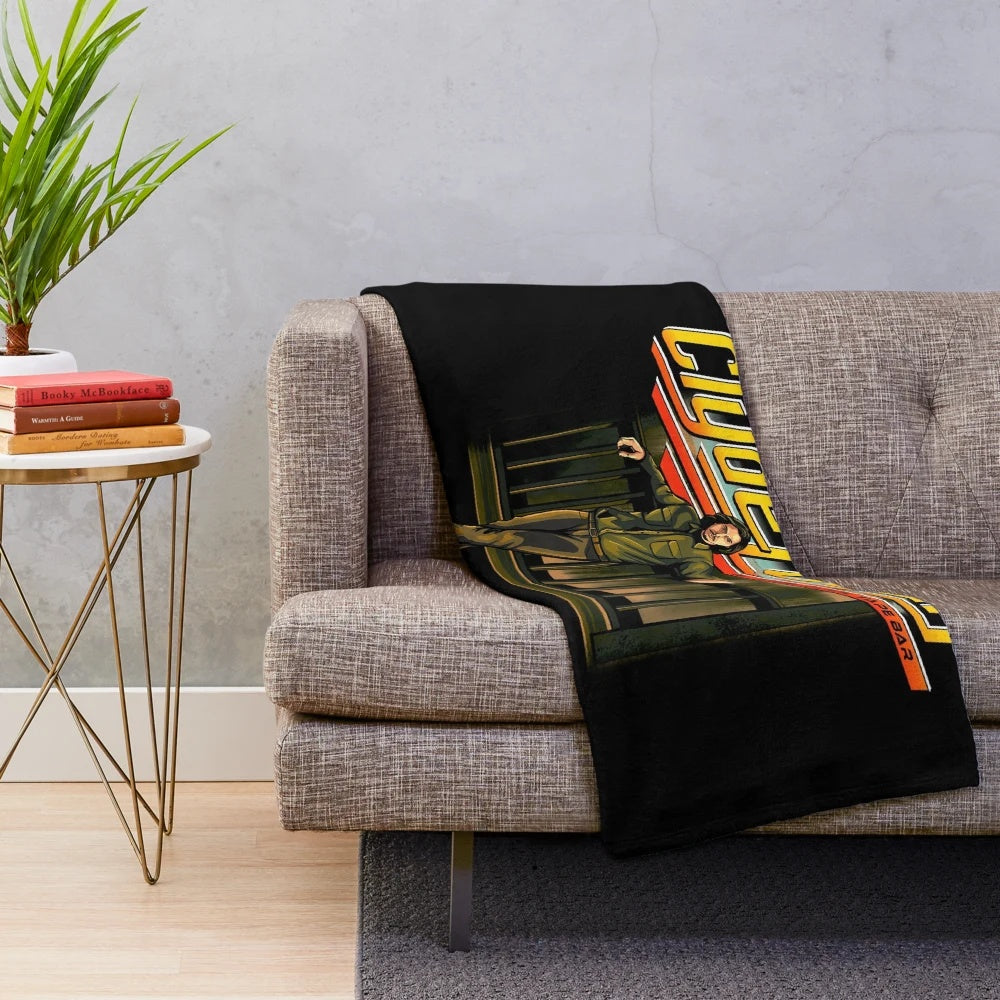 Clyde Logan inspired plush blanket from the movie Logan Lucky