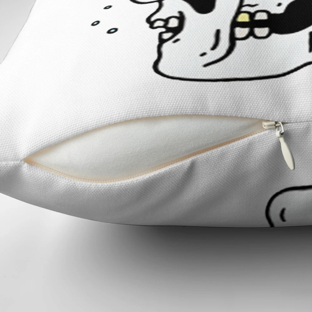 Decorative beach-themed skull pillow for coastal home and summer decor