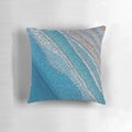 Coastal Ocean Pillow with Australian Aboriginal-Inspired Art