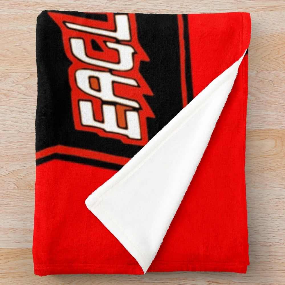Cobra Kai Eagle Fang Karate inspired plush blanket