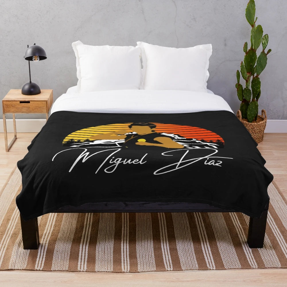 Cobra Kai inspired Miguel Diaz plush blanket
