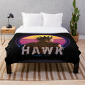 Cobra Kai inspired plush blanket featuring karate elements