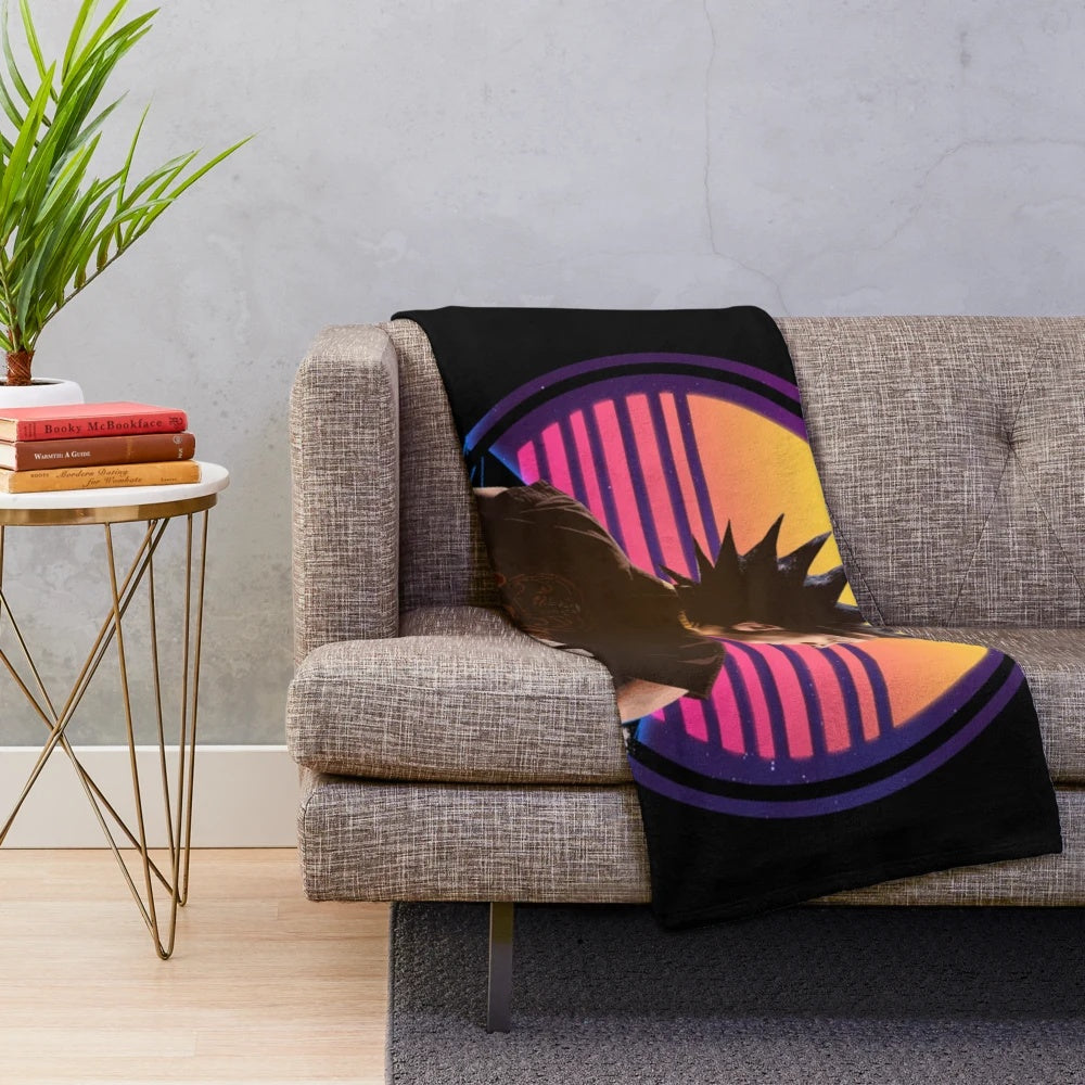 Cobra Kai inspired plush blanket featuring karate elements