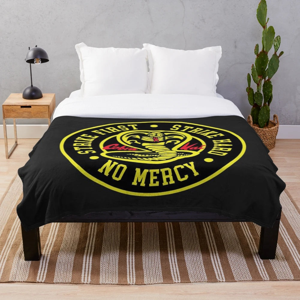Cobra Kai inspired plush blanket