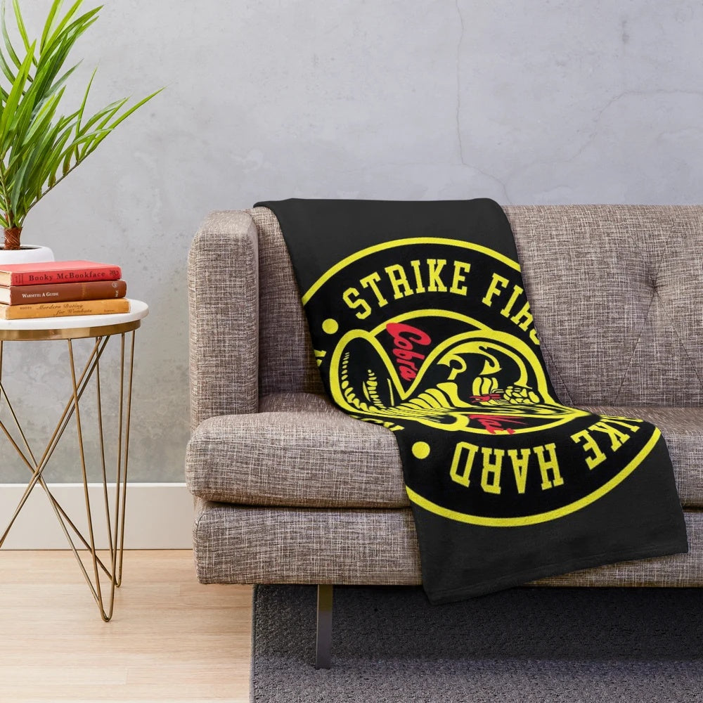 Cobra Kai inspired plush blanket