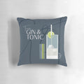 Stylish gin and tonic themed pillow designed by Caroline Laursen