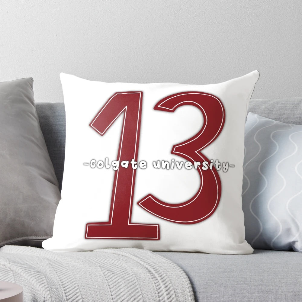 Colgate University 13" Collegiate Pillow featuring the Colgate University logo