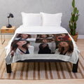 Amelia Shepherd Collage Designed Plush Blanket