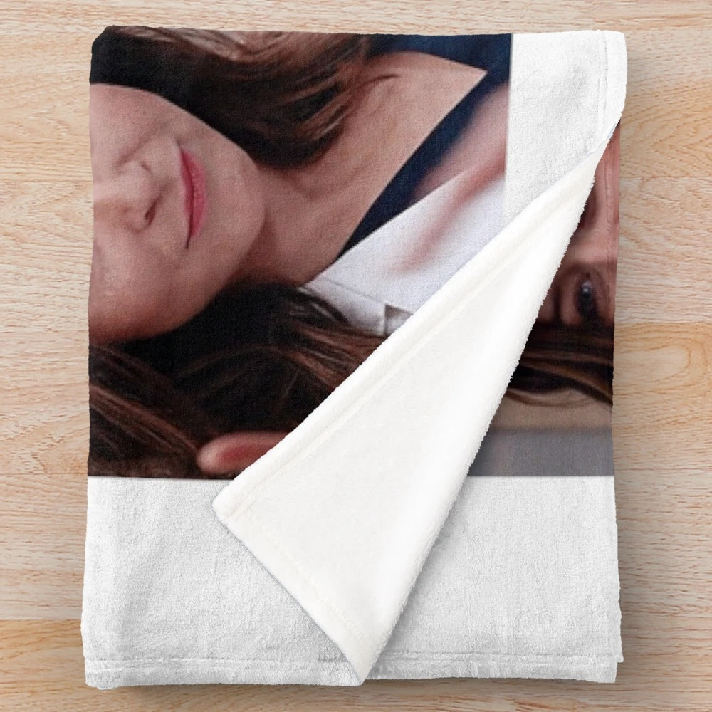 Amelia Shepherd Collage Designed Plush Blanket