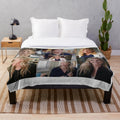 Collage-inspired plush blanket featuring Arizona Robbins from the hit TV series Greys Anatomy