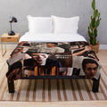 Collage pattern plush blanket featuring Marcus Baker from Ginny and Georgia