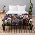 Collage Plush Throw Blanket with Images of Tom Holland, Chris Evans, Zendaya, and more