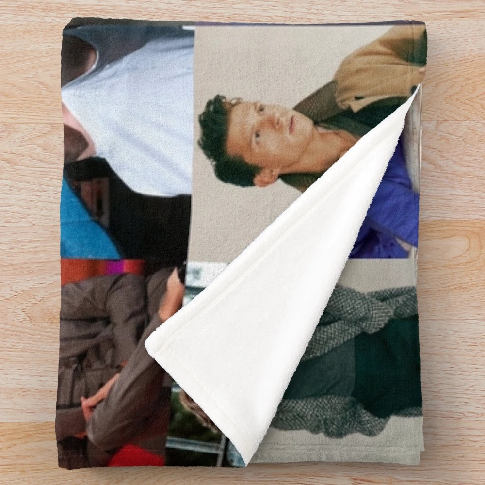 Collage Plush Throw Blanket with Images of Tom Holland, Chris Evans, Zendaya, and more
