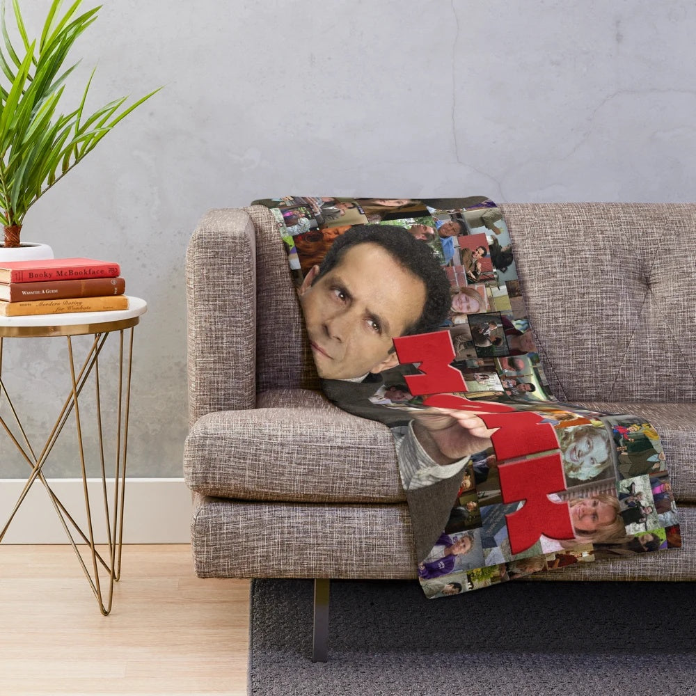 Adrian Monk Collage Plush Blanket