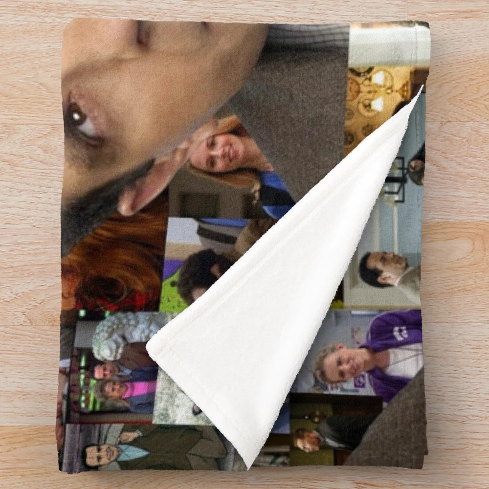 Adrian Monk Collage Plush Blanket