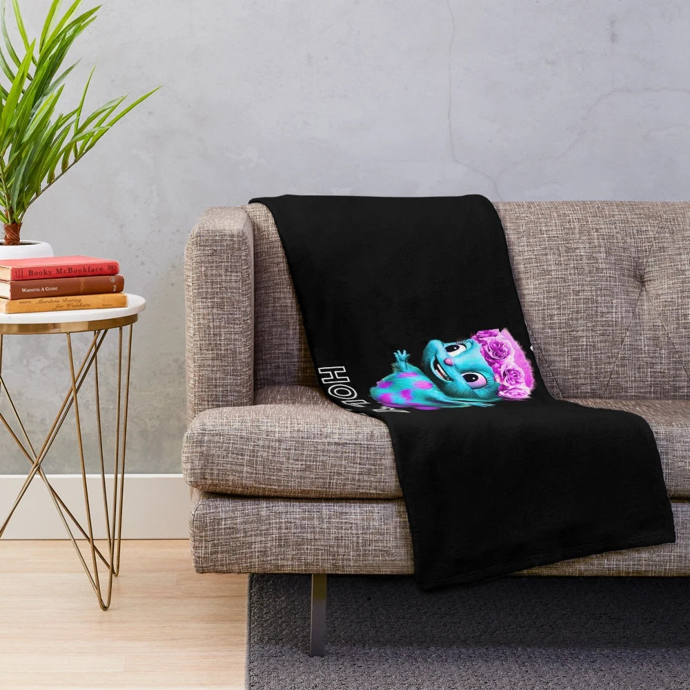 Soft and cozy Bibble plush blanket with a touch of Barbie-inspired whimsy
