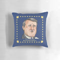 Plush pillow featuring a caricature of former Canadian Prime Minister Brian Mulroney