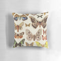 Assortment of decorative throw pillows featuring various bug, insect, and animal designs