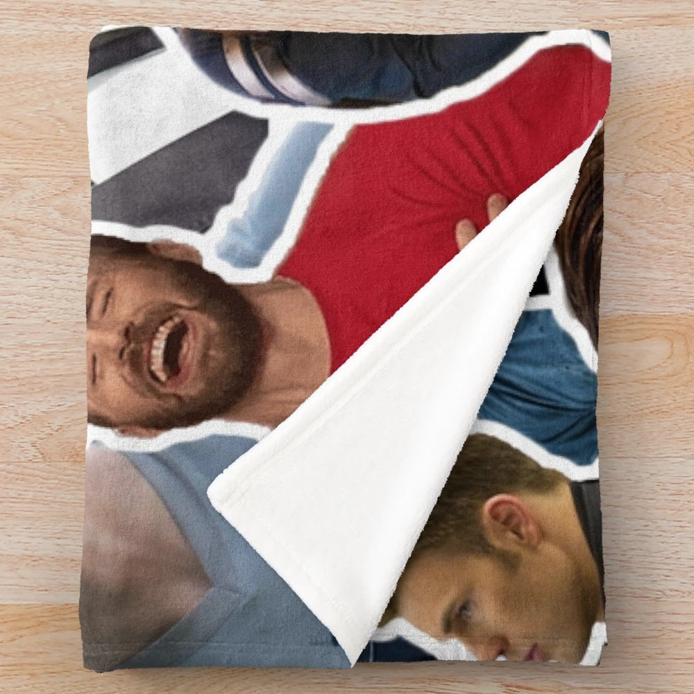 Chris Evans Collage Plush Throw Blanket