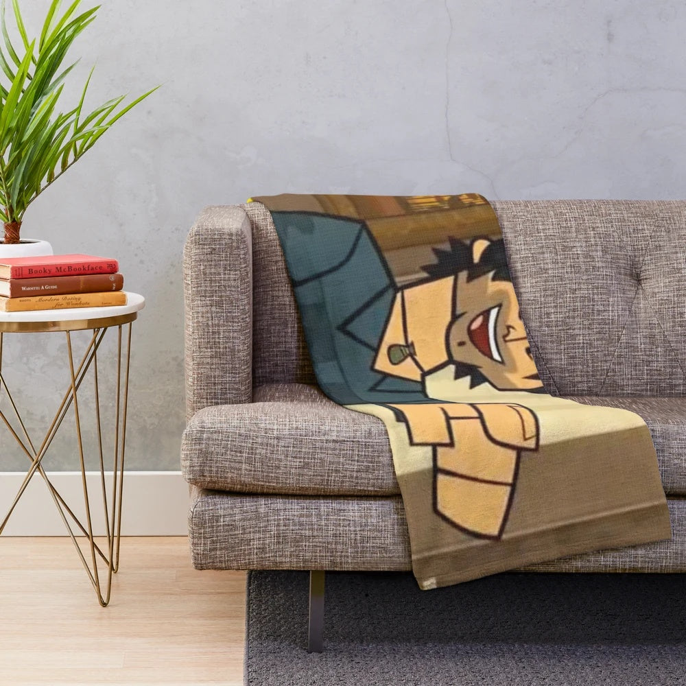 Chris McLean Plush Blanket from Total Drama Island Cartoon Series