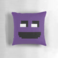 FNAF purple guy throw pillow featuring the iconic purple antagonist from the Five Nights at Freddy's video game franchise