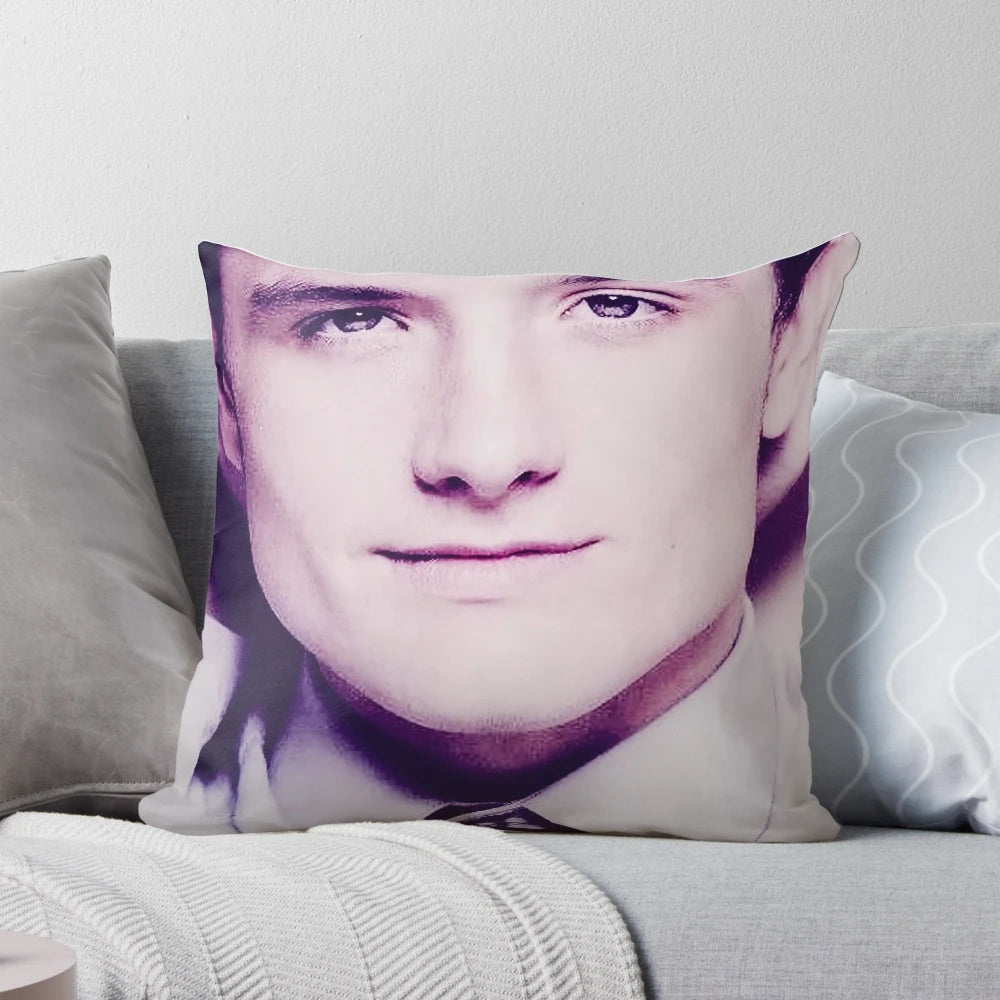 Josh Hutcherson inspired meme pillow with a whistle design, perfect for Hunger Games and FNAF fans.