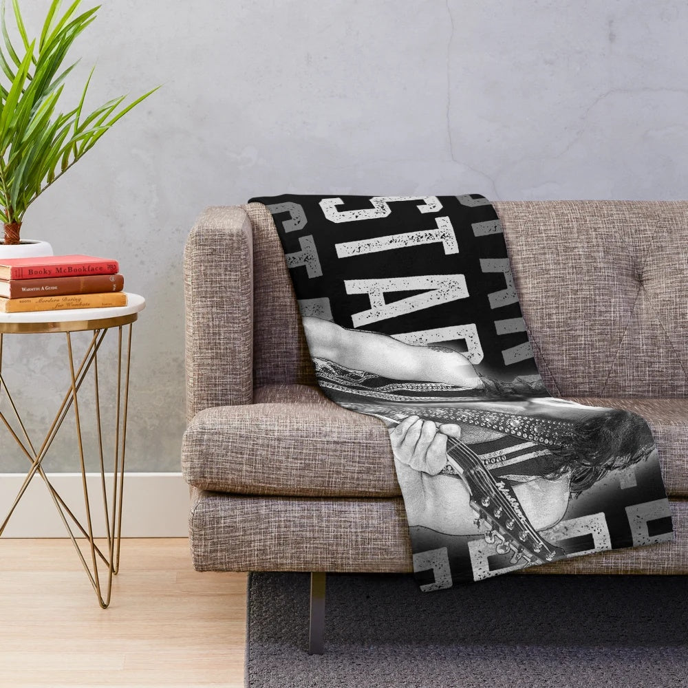 KISS Starchild Plush Blanket with the Iconic Band Imagery