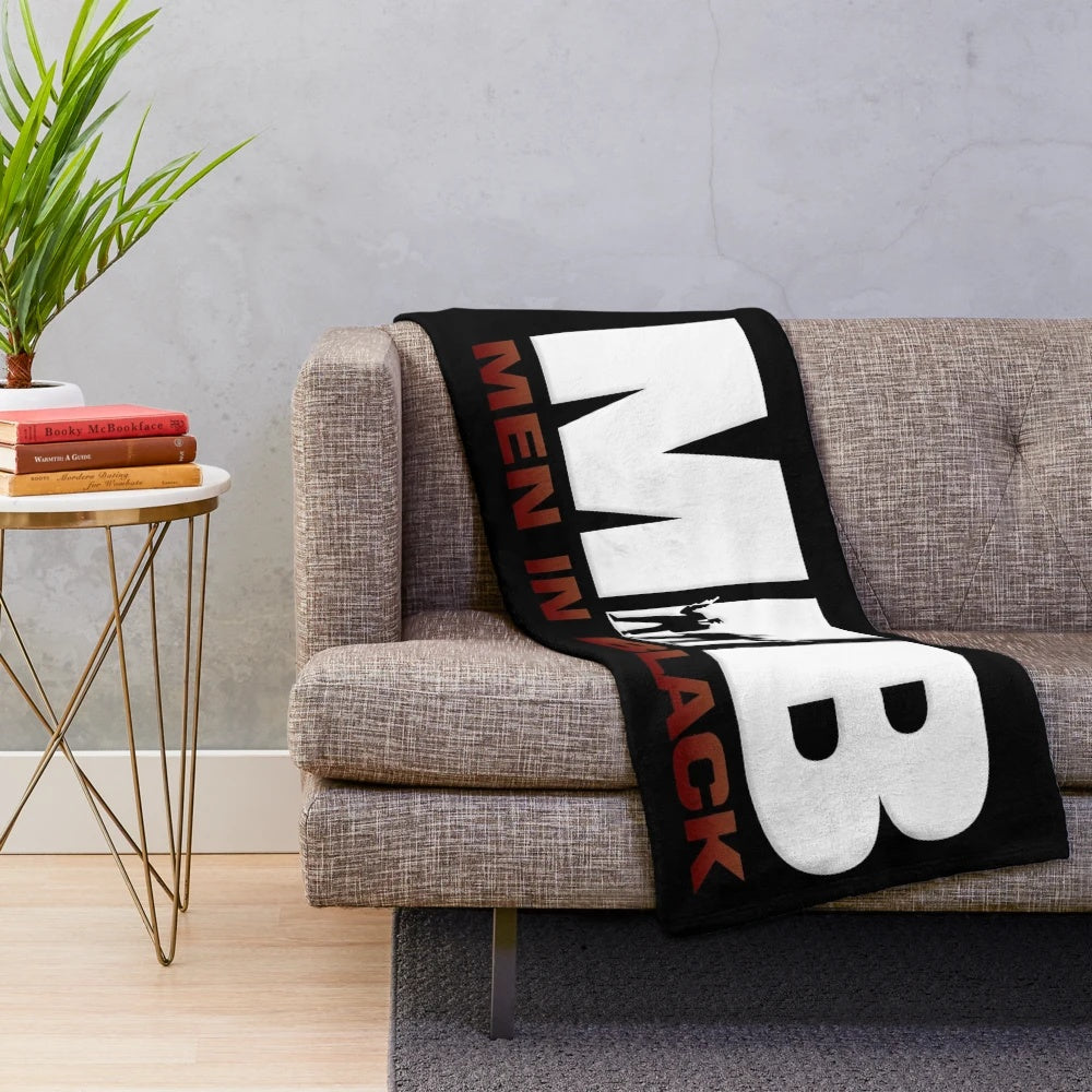 Men in Black Inspired Plush Blanket