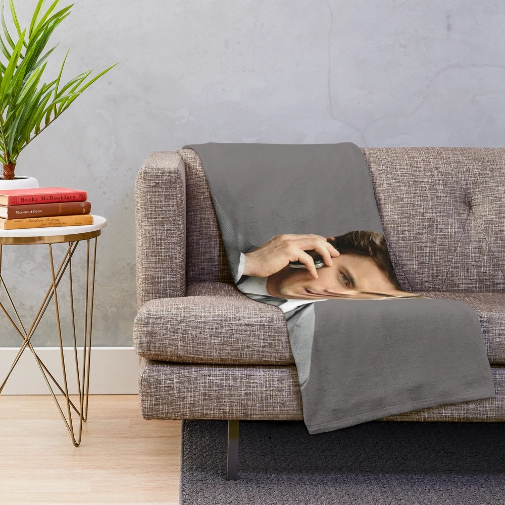 Neal Caffrey from White Collar TV show inspired plush blanket
