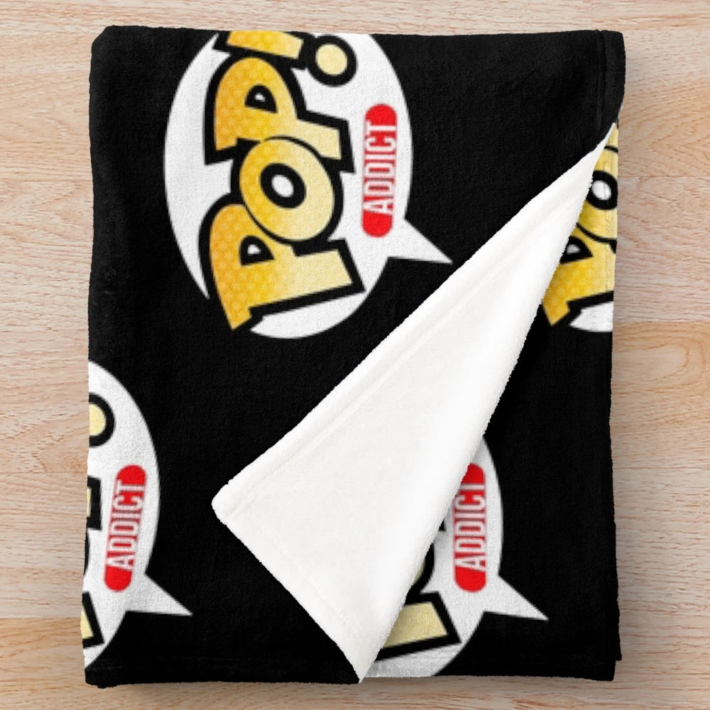 Collectible Pop! Addict Plush Blanket for Pop Figure and Vinyl Collectors