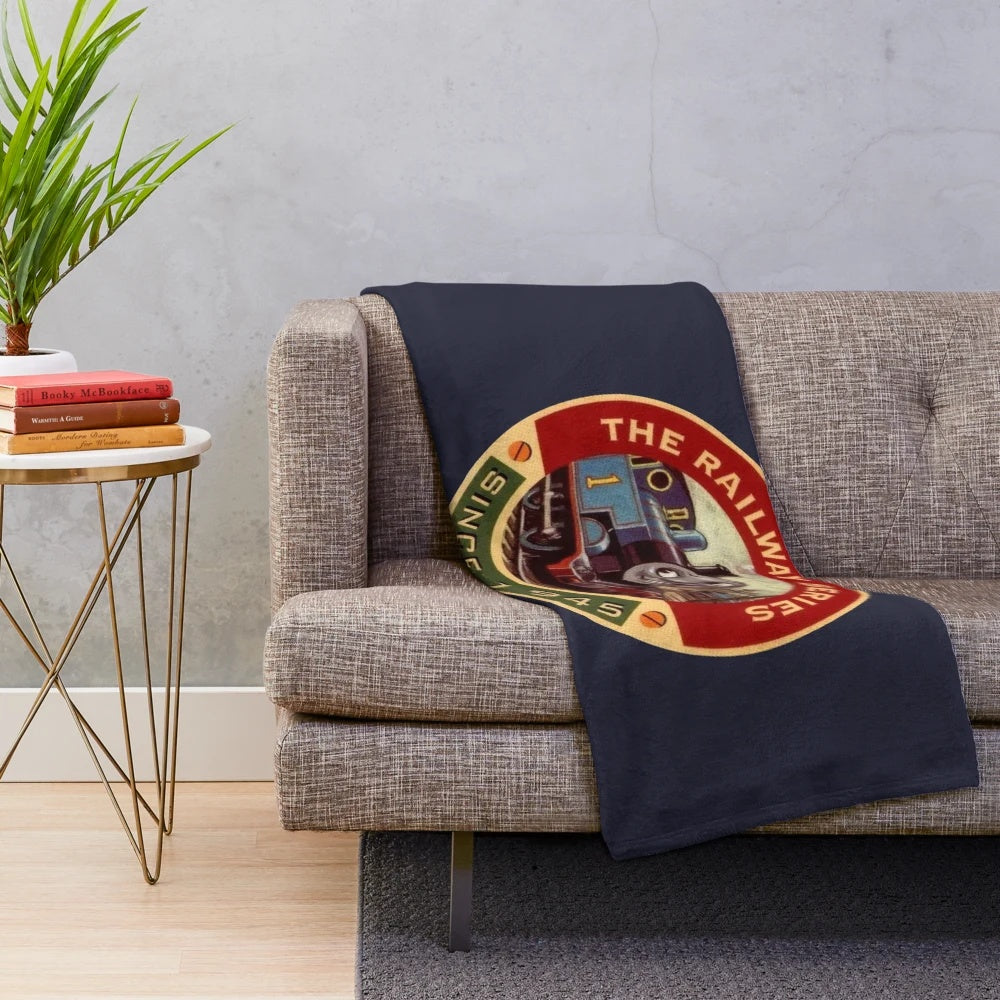 Collectible Railway Series Plush Blanket featuring Thomas the Tank Engine and Friends