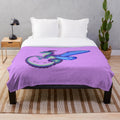 Silkwing plush blanket inspired by the Wings of Fire book series