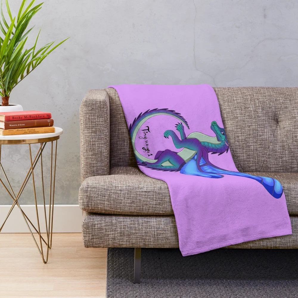Silkwing plush blanket inspired by the Wings of Fire book series