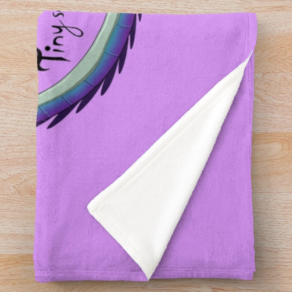 Silkwing plush blanket inspired by the Wings of Fire book series